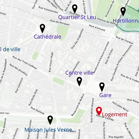 Garden Studio-jardin-spacieux-emplacement Ideal * Amiens
